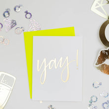 Chez Gagné - Yay! - Congrats | Friendship | Wedding - Gold Foil Card