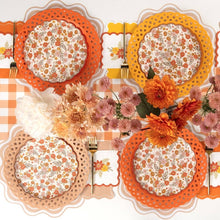 Gatherings by Curated Paperie - Orange Basketweave Dinner Plates