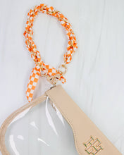 Caroline Hill - Serafina Scarf Purse Chain Orange Check: Default