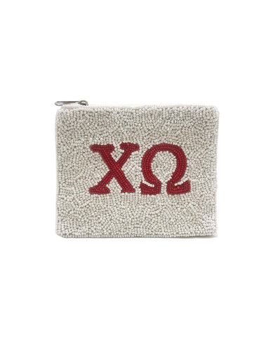 Pizzazz, Inc. - CHI OMEGA BEADED POUCH