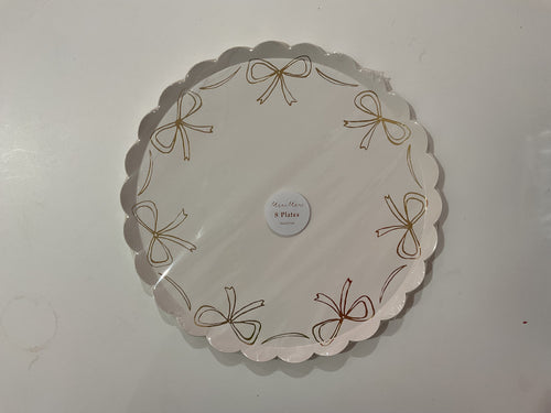 Meri Meri Gold Bow Dinner Plates