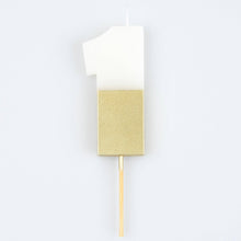 Meri Meri - Gold Dipped Number Candles 0-9: 9