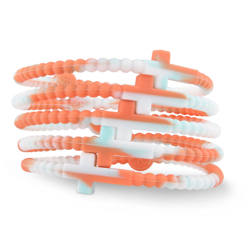 Ryan & Rose - Jesus Bracelets (silicone cross bracelets): Boogie Board (5 pack) / Medium
