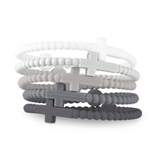 Ryan & Rose - Jesus Bracelets (silicone cross bracelets): Confetti (5 pack) / Small
