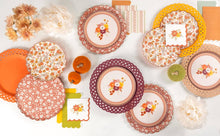 Gatherings by Curated Paperie - Orange Basketweave Dinner Plates
