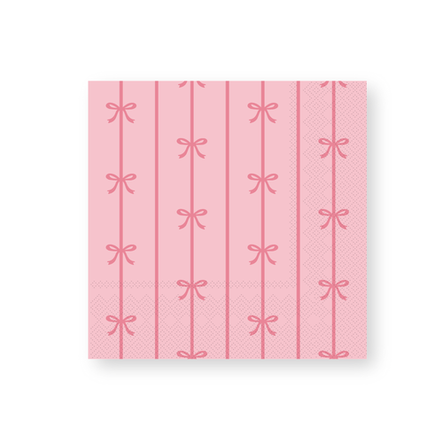 PETAL PINK SIGNATURE BOW LARGE NAPKINS