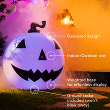 FUNBOY - Light Up Inflatable Halloween Pumpkin Decorations - 3 Pack