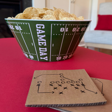Sprinkles & Confetti Party Supplies - Football Reusable Snack Chip Bowl | Superbowl Party Decor