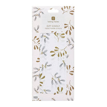 Talking Tables USA - Mistletoe White Christmas Tissue Paper - 4 Sheets