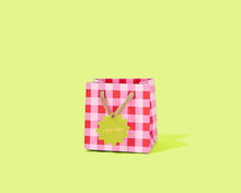 Taylor Elliott Designs - Gift Bags - Red + Pink Gingham - Assorted Sizes: Large