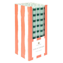 Talking Tables USA - Green Stripe Dinner Candles - POS Unit