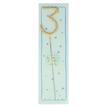Meri Meri - Gold Sparkler Numbers 0 to 9 Candles: 7