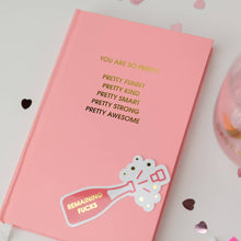 Chez Gagné - You Are So Pretty - Hardcover Daily Journal - Sunset Pink