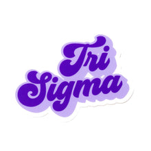 Over The Moon Greek - Sorority RETRO Script Decal Sticker: Alpha Gamma Delta