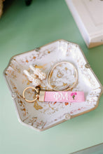Gracefully Made Art - Phi Mu Embroidered Keychain, Sorority