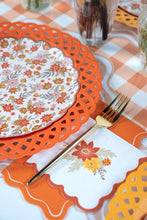 Gatherings by Curated Paperie - Orange Basketweave Dinner Plates