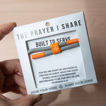 The Prayer I Share - BUILT TO SERVE Christian Cord Bracelet | Athletes - Military