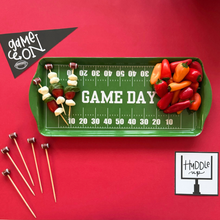 Sprinkles & Confetti Party Supplies - Green Football GameDay Melamine Tray for Appetizers & Tailgate Parties