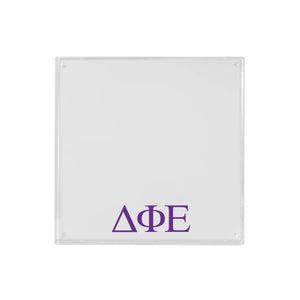 Sorority Greek Letter Acrylic Magnetic Frames: 4x6 / Gold / Chi Omega