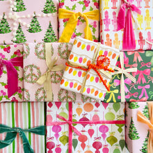 Gert & Co - Pink Christmas Gift Wrap | Christmas Trees on Pink