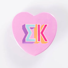 Swag - Heart Buttons: Alpha omicron pi