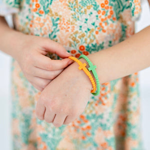 Ryan & Rose - Jesus Bracelets (silicone cross bracelets): Confetti (5 pack) / Small