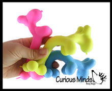 Curious Minds Toys - 1 Scented Balloon Dog Crunchy Sand Filled Stress Ball - Cute