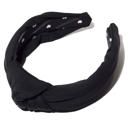 Lele Sadoughi - Jet Neoprene Knotted Headband