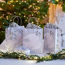 Talking Tables USA - Mistletoe White Christmas Paper Gift Bag - 8 Pack