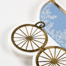 Gatherings by Curated Paperie - Blue Baby Carriage Beverage Napkins