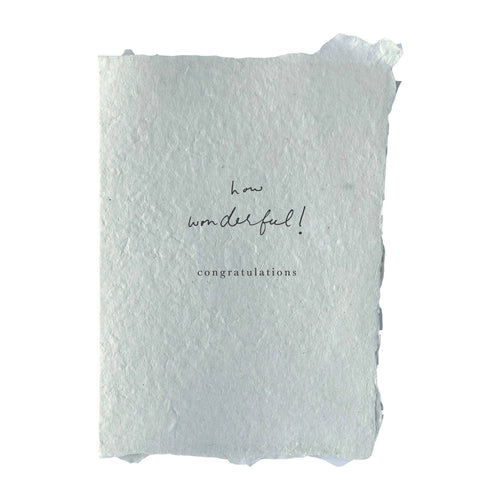 How wonderful happy congratulations card