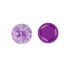 Over The Moon Greek - Sorority Reversible Sided Acrylic Floral Coaster: Pi Beta Phi