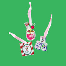 Aspen Lane - Mahjong Christmas Petite Ornament Acrylic Mahj gift, acrylic: 3 Tile