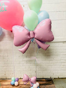 Burst Party Co - Pink Bow Balloon 40"