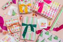 Gert & Co - Pink Christmas Gift Wrap | Christmas Trees on Pink
