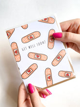 Five Dot Post - Heart Bandaid Card Get Well Soon Greeting Card