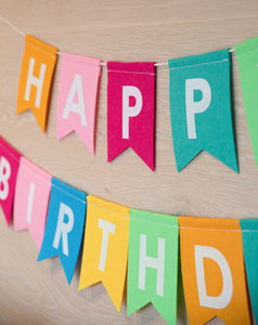 Party Partners - Happy Birthday Felt Banner