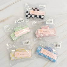Ellison+Young - Checker Lovers Hair Claw: Blue