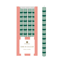 Talking Tables USA - Green Stripe Dinner Candles - POS Unit