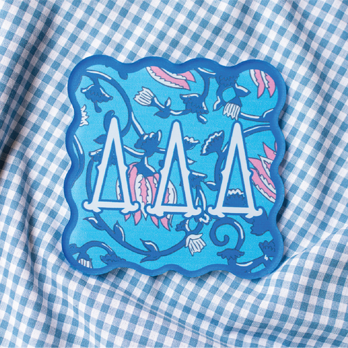 Tri Delta - Sorority Block Print Acrylic Coasters - 1 coaster: Tri Delta