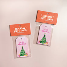 Gert & Co - Pink Christmas Tree Holiday Gift Tags, Set of 8