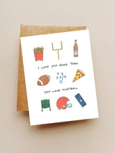 Maddon and Co - I Love You More Than Football Card