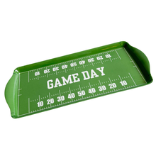 Sprinkles & Confetti Party Supplies - Green Football GameDay Melamine Tray for Appetizers & Tailgate Parties