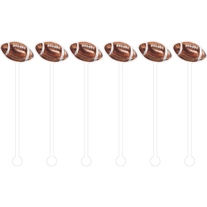 Barrel Down South - Footballs Cocktail Stick Stirrer - Set of 6