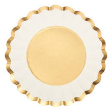 Sophistiplate - Salad Plate Gold & White/8 pkg