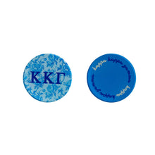 Over The Moon Greek - Sorority Reversible Sided Acrylic Floral Coaster: Alpha Chi Omega
