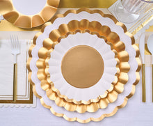 Sophistiplate - Salad Plate Gold & White/8 pkg