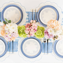 Gatherings by Curated Paperie - Floral Elegance Blue Dessert Plates
