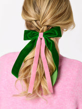 Shiraleah - TWO-TONE VELVET BOW CLIP: RED