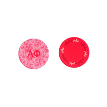 Over The Moon Greek - Sorority Reversible Sided Acrylic Floral Coaster: Pi Beta Phi